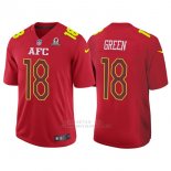 Camiseta AFC Green Rojo 2017 Pro Bowl NFL Hombre