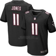 Camiseta Atlanta Falcons Jones Negro Nike Elite NFL Hombre