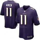 Camiseta Baltimore Ravens Aiken Violeta Nike Game NFL Nino