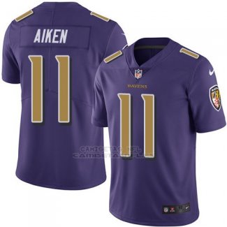 Camiseta Baltimore Ravens Aiken Violeta Nike Legend NFL Hombre