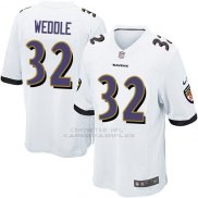 Camiseta Baltimore Ravens Weddle Blanco Nike Game NFL Nino