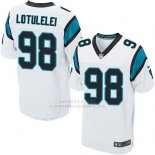 Camiseta Carolina Panthers Lotulelei Blanco Nike Elite NFL Hombre