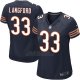 Camiseta Chicago Bears Langford Blanco Negro Nike Game NFL Mujer