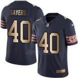 Camiseta Chicago Bears Sayers Profundo Azul Nike Gold Legend NFL Hombre