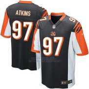 Camiseta Cincinnati Bengals Atkins Negro Nike Game NFL Hombre