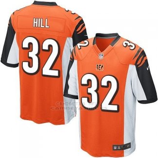 Camiseta Cincinnati Bengals Hill Naranja Nike Game NFL Nino