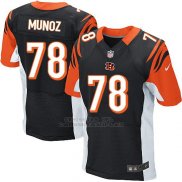 Camiseta Cincinnati Bengals Munoz Negro Nike Elite NFL Hombre