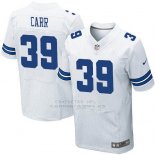 Camiseta Dallas Cowboys Carr Blanco Nike Elite NFL Hombre