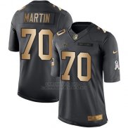 Camiseta Dallas Cowboys Martin Negro 2016 Nike Gold Anthracite Salute To Service NFL Hombre
