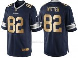 Camiseta Dallas Cowboys Witten Profundo Azul Nike Gold Game NFL Hombre Camiseta Dallas Cowboys Witten Profundo Azul Nike Gold Game NFL Hombre