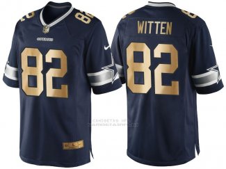 Camiseta Dallas Cowboys Witten Profundo Azul Nike Gold Game NFL Hombre