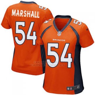 Camiseta Denver Broncos Marshall Naranja Nike Game NFL Mujer