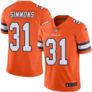 Camiseta Denver Broncos Simmons Naranja Nike Legend NFL Hombre