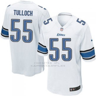 Camiseta Detroit Lions Tulloch Blanco Nike Game NFL Hombre