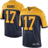 Camiseta Green Bay Packers Adams Negro Amarillo Nike Game NFL Nino