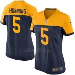 Camiseta Green Bay Packers Hornung Negro Amarillo Nike Game NFL Mujer