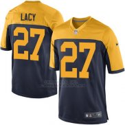 Camiseta Green Bay Packers Lacy Negro Amarillo Nike Game NFL Nino