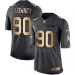 Camiseta Houston Texans Clowney Negro 2016 Nike Gold Anthracite Salute To Service NFL Hombre