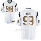 Camiseta Houston Texans Watt Blanco Nike Gold Game NFL Hombre Camiseta Houston Texans Watt Blanco Nike Gold Game NFL Hombre