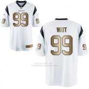 Camiseta Houston Texans Watt Blanco Nike Gold Game NFL Hombre