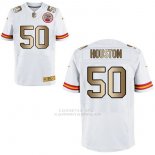 Camiseta Kansas City Chiefs Houston Blanco Nike Gold Elite NFL Hombre