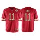 Camiseta Kansas City Chiefs Smith Rojo Nike Gold Game NFL Hombre
