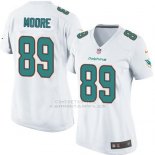 Camiseta Miami Dolphins Moore Blanco Nike Game NFL Mujer