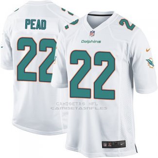 Camiseta Miami Dolphins Pead Blanco Nike Game NFL Nino
