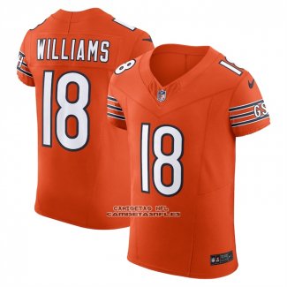 Camiseta NFL Elite Chicago Bears Caleb Williams Alterno Vapor F.U.S.E. Naranja