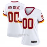 Camiseta NFL Elite Mujer Washington Commanders Personalizada Blanco