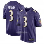 Camiseta NFL Game Baltimore Ravens Chidobe Awuzie Violeta Camiseta NFL Game Baltimore Ravens Chidobe Awuzie Violeta