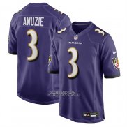 Camiseta NFL Game Baltimore Ravens Chidobe Awuzie Violeta