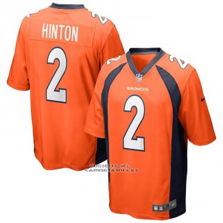 Camiseta NFL Game Denver Broncos Kendall Hinton Naranja