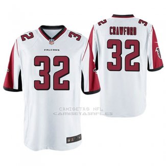 Camiseta NFL Game Hombre Atlanta Falcons Justin Crawford Blanco