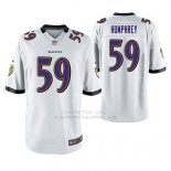 Camiseta NFL Game Hombre Baltimore Ravens Myles Humphrey Blanco Camiseta NFL Game Hombre Baltimore Ravens Myles Humphrey Blanco