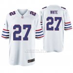 Camiseta NFL Game Hombre Buffalo Bills Tre'Davious White Throwback Blanco