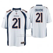 Camiseta NFL Game Hombre Denver Broncos Su'a Cravens Blanco