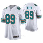 Camiseta NFL Game Hombre Miami Dolphins Dwayne Allen Blanco Throwback