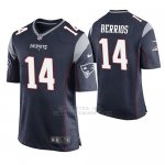 Camiseta NFL Game Hombre New England Patriots Braxton Berrios Azul