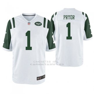 Camiseta NFL Game Hombre New York Jets Terrelle Pryor Blanco