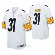 Camiseta NFL Game Hombre Pittsburgh Steelers Justin Layne Blanco