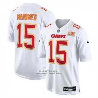 Camiseta NFL Game Kansas City Chiefs Patrick Mahomes Super Bowl LIX Tundra Blanco