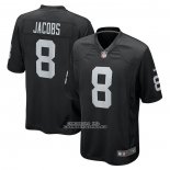 Camiseta NFL Game Las Vegas Raiders Josh Jacobs 8 Negro