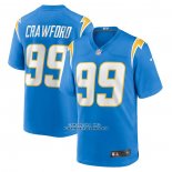 Camiseta NFL Game Los Angeles Chargers Aaron Crawford Primera Azul