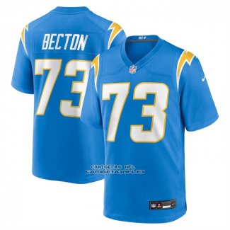 Camiseta NFL Game Los Angeles Chargers Mekhi Becton Azul