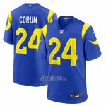 Camiseta NFL Game Los Angeles Rams Blake Corum Azul