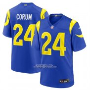 Camiseta NFL Game Los Angeles Rams Blake Corum Azul