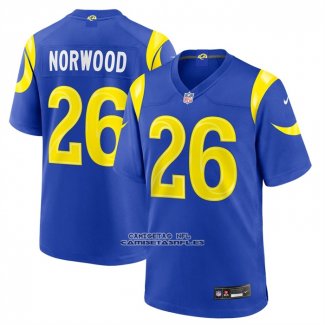 Camiseta NFL Game Los Angeles Rams Drey Norwood Azul