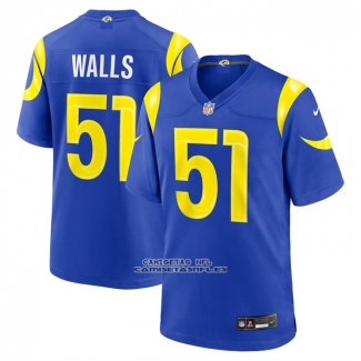 Camiseta NFL Game Los Angeles Rams Eddie Walls III Azul