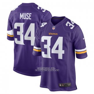 Camiseta NFL Game Minnesota Vikings Nick Muse Primera Violeta